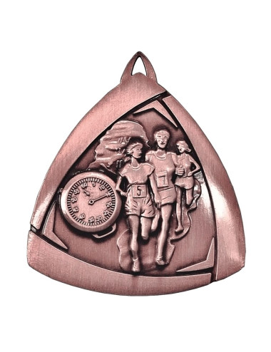 MDX410-AB  - Medal BIEGI, kolor antyczny brąz, średnica 55mm