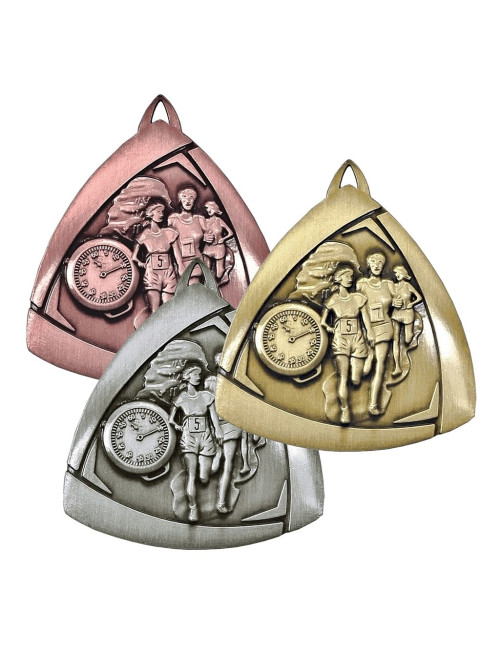 MDX410-AB  - Medal BIEGI, kolor antyczny brąz, średnica 55mm