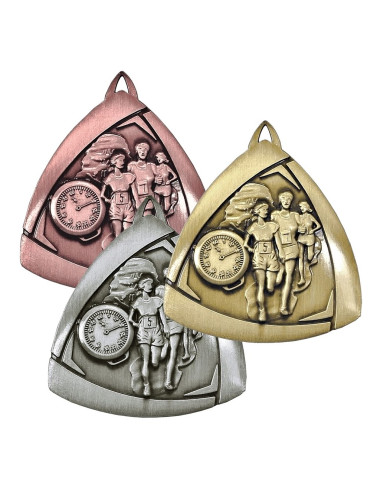 MDX410-AG  - Medal BIEGI, kolor antyczne złoto, średnica 55mm 