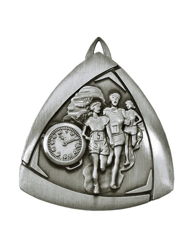 MDX410-AS  - Medal BIEGI, kolor antyczne srebro, średnica 55mm