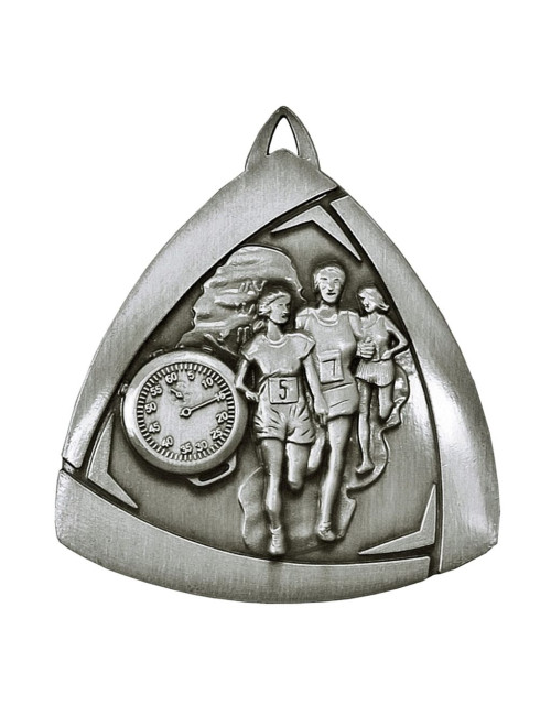 MDX410-AS  - Medal BIEGI, kolor antyczne srebro, średnica 55mm