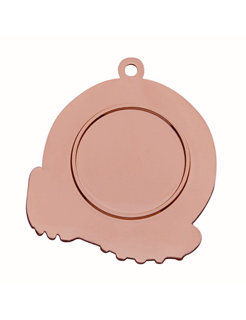 MDX44-B  Medal brązowy z miejscem na wklejkę, średnica R-45mm insert-25mm, grubość 2mm, ZNAL, color BRONZE (code NO.435)