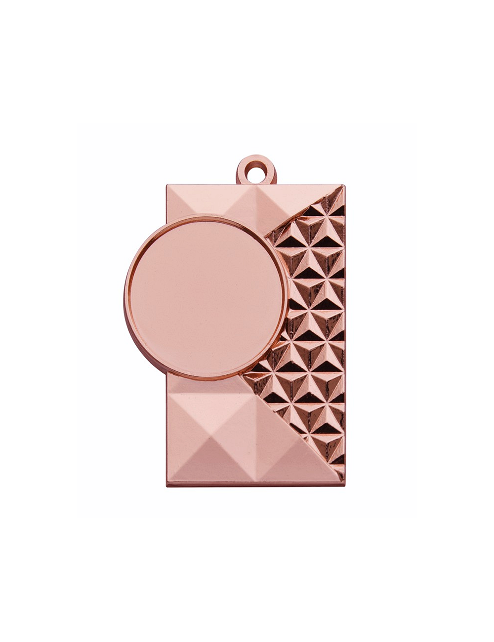 MDX45-B  Medal brązowy z miejscem na wklejkę, rozmiar 50x35mm, insert-25mm, grubość 2mm, ZNAL, color BRONZE (code NO.422)